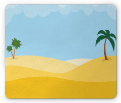 Tropical Palms on Desert Sky Mouse Pad