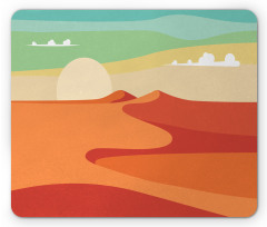 Abstract Desert and Sky Art Mouse Pad