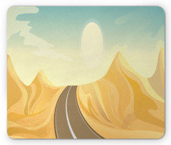 Road Adventure in Desert Hills Mouse Pad