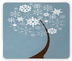 Snowflakes Formation Mouse Pad