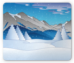 Mountainous Scenery Mouse Pad