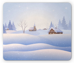 Village Landscape View Mouse Pad