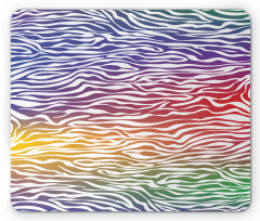 Abstract Zebra Skin Mouse Pad