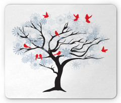 Birds Flying on a Tree Mouse Pad