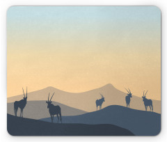 Animal Antlers Pastel Sky Mouse Pad