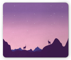 Animals Hill Ombre Night Mouse Pad