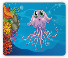 Aquatic Animal Character Mouse Pad