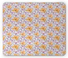 Pastel Bicolour Lily Flora Mouse Pad