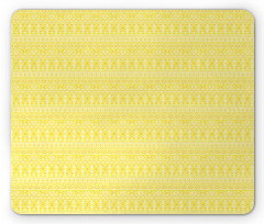 Folklore Yellow Monochrome Mouse Pad