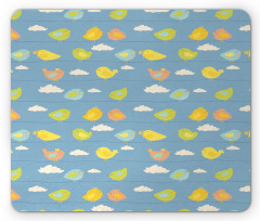 Winged Animal Clouds Mouse Pad