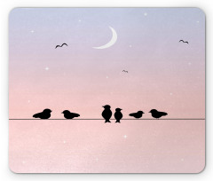 Pastel Tone Sky Moon Mouse Pad