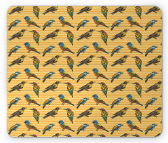 Exotic Avian Stripes Mouse Pad