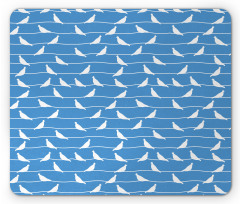 Doves on Lines Mouse Pad