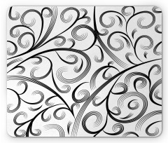 Curvy Lines Art Mouse Pad