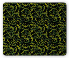 Dark Tones Abstract Ivy Grape Mouse Pad