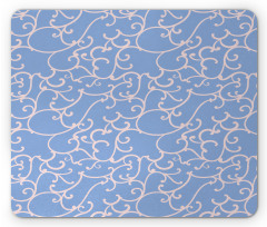 Rhythmic Curvy Branches Mouse Pad