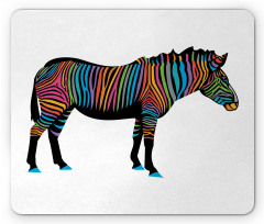 Animal Colorful Lines Mouse Pad