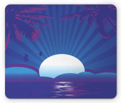 Exotic Summer Time Scene Mouse Pad