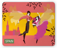 Spanish Dancer Woman and Man Mouse Pad