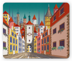 Historic European Houses Mouse Pad