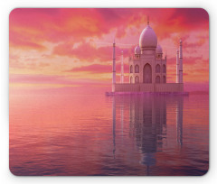 Romantic Taj Mahal Display Mouse Pad