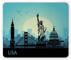 USA Skyscrapers City Skyline Mouse Pad