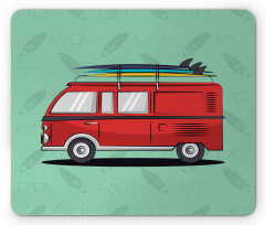 Van with Surf Boards Mouse Pad