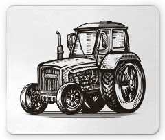 Farming Tractor Art Mouse Pad