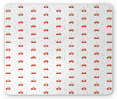 Rounds Hearts and Cars Mouse Pad