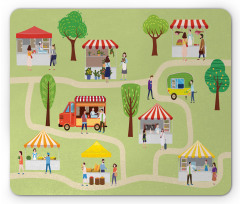 Street Food Festival Fun Mouse Pad