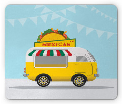 Mexican Food Van Mouse Pad