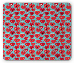 Smiling Hearts Mouse Pad