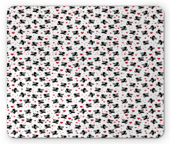 Cupid Angels Hearts Mouse Pad