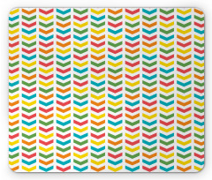 Colorful Repetitive Arrows Mouse Pad