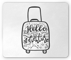 Wanderlust Suitcase Mouse Pad