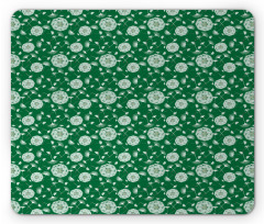 Botanical Pattern Seeds Mouse Pad