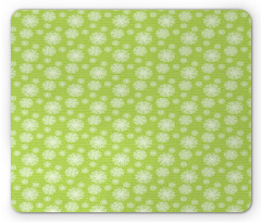 Botanical on Polka Dots Mouse Pad