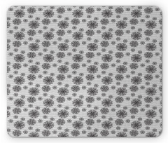 Botany Motif Polka Dots Mouse Pad