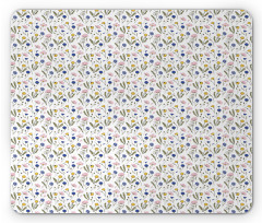 Spring Botany Flowers Mouse Pad