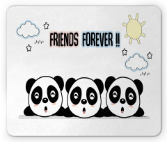 3 Pandas Design Mouse Pad