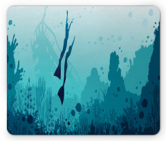 Freedivers and Coral Reef Mouse Pad