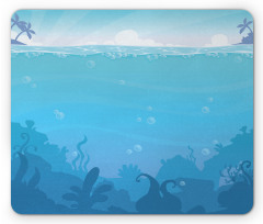 Underwater Landscape Palms Mouse Pad