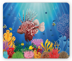 Colorful Marine Scenery Mouse Pad