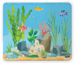 Exotic Fish and Seaweed Mouse Pad