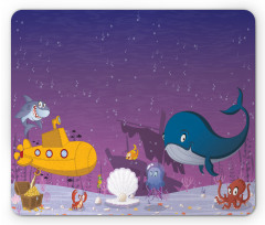 Oceanic Creatures Coral Mouse Pad