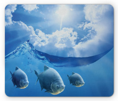 Fish Clouds and the Sun Mouse Pad