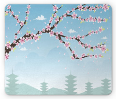 Blooming Branches Mouse Pad