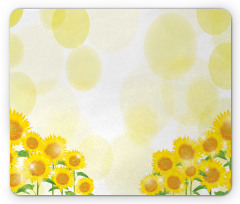 Sunflowers Blots Mouse Pad