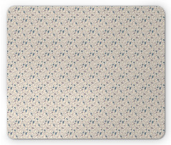 Pastel Branches Spots Mouse Pad