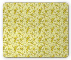 Retro Summer Flowers Mouse Pad